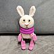 Интерьерная игрушка ручной работы для детей зайчик. Прикольные подарки. Игрушки и куклы ручной работы (ovhandmadestore). Интернет-магазин Ярмарка Мастеров.  Фото №2