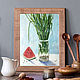Picture Sunny Breakfast. Still life. Pictures. Watercolour Painting Mamabelle art. Online shopping on My Livemaster.  Фото №2