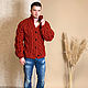 Men's wool cardigan. Mens outerwear. SHAPAR - knitting clothes. My Livemaster. Фото №6