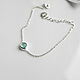 Браслеты серебряные с камнями. Браслет-цепочка. Jam Jewelry. Ярмарка Мастеров.  Фото №6