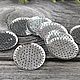Основы для броши - перфорированные диски 36 мм для крепления декоративной композиции