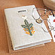 Album for the Forest herbarium (linen, embroidery, A5 format, kraft cardboard), Photo albums, Krasnodar,  Фото №1