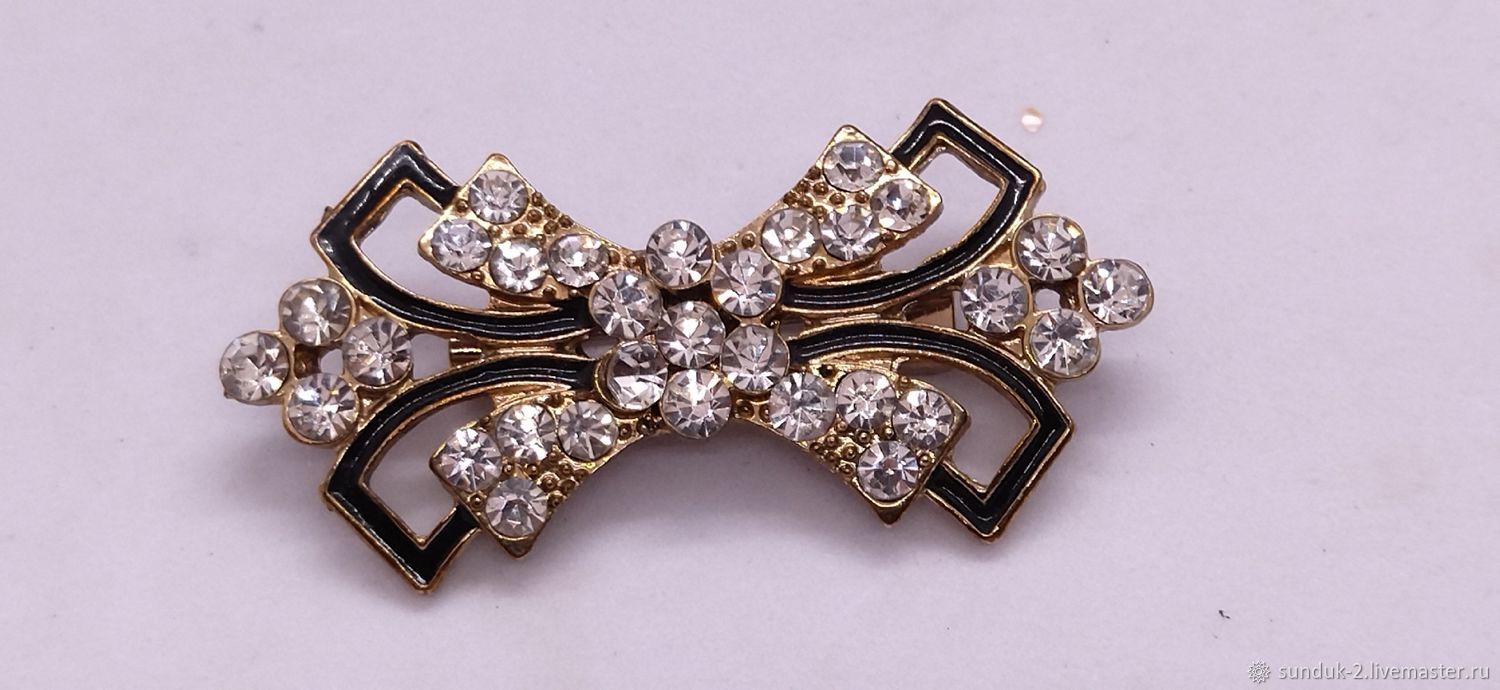 Винтаж: БРОШЬ, МЕТАЛЛ, ЭМАЛЬ 5,5*2,7см купить в интернет-магазине ...