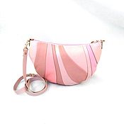 Сумки и аксессуары handmade. Livemaster - original item Women`s pink leather bag 