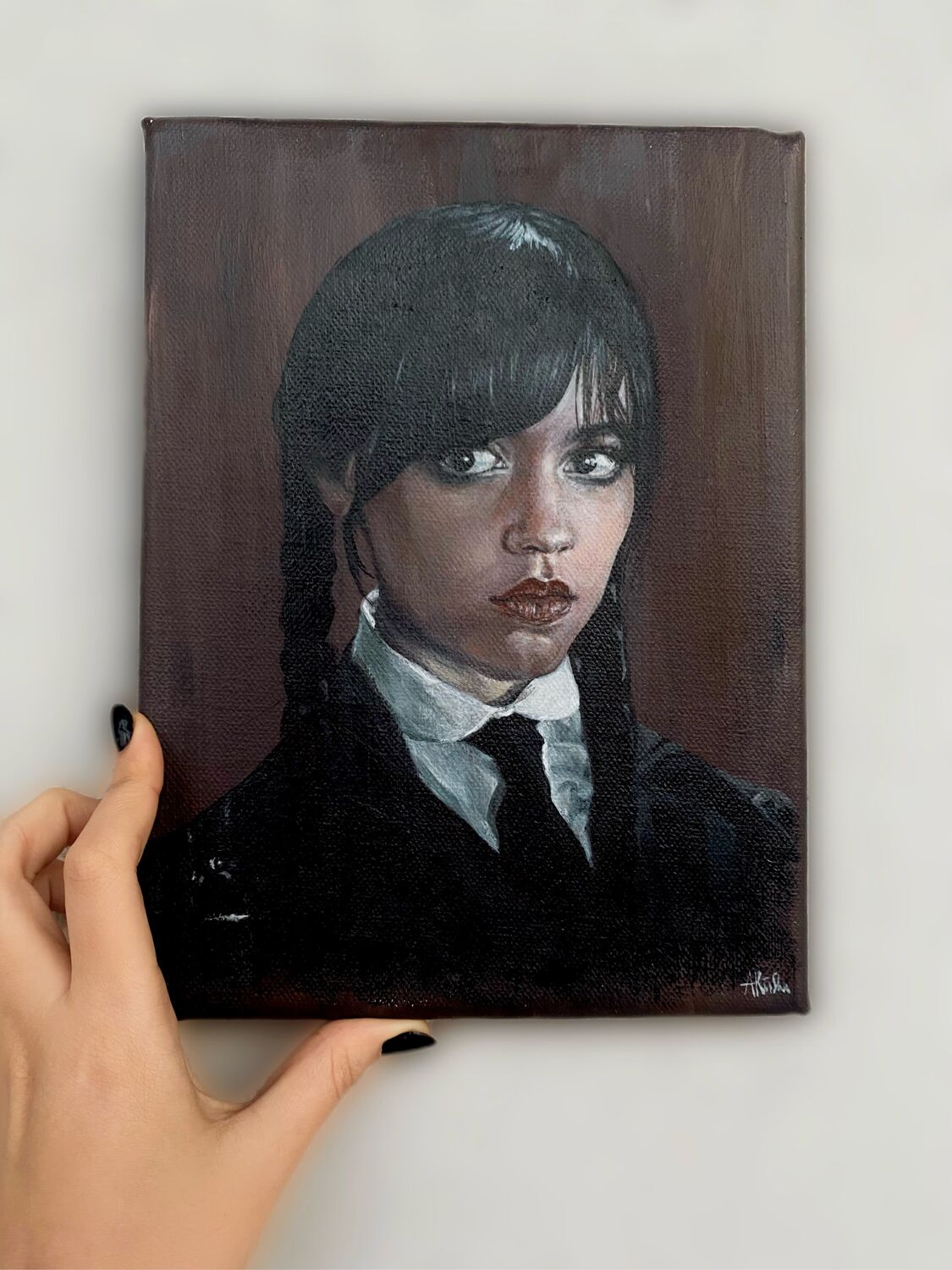 Картина Уэнсдэй Аддамс ( Wednesday Addams ), Семейка Аддамс в  интернет-магазине Ярмарка Мастеров по цене 4500 ₽ – S8AKSRU | Картины,  Казань - доставка по России