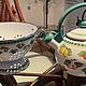 Винтаж: Эмалированные чайники, эмалированный дуршлаг Villeroy Boch. Чайники винтажные. Сказочный уголок. Ярмарка Мастеров.  Фото №4