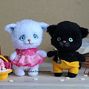 Материалы для творчества handmade. Livemaster - original item MK Motley cats, a master class in crocheting. Handmade.