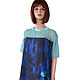 Blue light summer dress made of viscose staple and lace, Dresses, Colmar,  Фото №1
