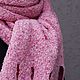 Заказать Шарф  фактурный розовый с толстыми кистями. Svetlana_Knitting. Ярмарка Мастеров. . Шарфы Фото №3