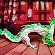 Цветочная Драконица Васаби дракон фигурка игрушка дракончик. Статуэтки. Кэссэн. Интернет-магазин Ярмарка Мастеров.  Фото №2