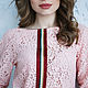 Pink lace Sport-Chic jumper, pink openwork lace blouse. Jumpers. mozaika-rus. My Livemaster. Фото №6