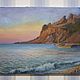 Seascape Sunrise on the coast. Oil painting. Pictures. jakovishina. My Livemaster. Фото №5