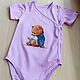 Baby bodysuit with hand embroidery ' Read to me, friend', Baby bodysuit, Ivanovo,  Фото №1