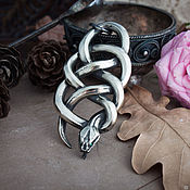 Украшения handmade. Livemaster - original item Large Snake pendant. The Medallion Of The Witcher. The Witcher silver silver. Handmade.