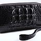 Клатч из кожи крокодила на двух молниях IMA0268B33. Клатчи. CrocShop товары из экзотической кожи. Ярмарка Мастеров.  Фото №5