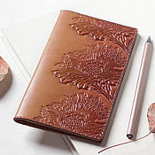 Сумки и аксессуары handmade. Livemaster - original item Leather Checkbook Cover - Reddish Brown Long Wallet. Handmade.