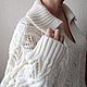Джемперы белый с косами. Джемперы. Мастерская K. WooD_KnitweaR. Ярмарка Мастеров.  Фото №8