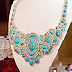 Turquoise necklace in pastel colours, Necklace, Odessa,  Фото №1