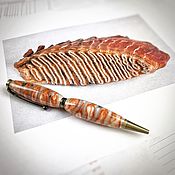 Канцелярские товары handmade. Livemaster - original item Kanzler Ballpoint Pen Mammoth Tooth. Handmade.