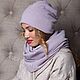 Шапка ангора "Лаванда". Шапки. KUDESNITSA Designer Accessories. Интернет-магазин Ярмарка Мастеров.  Фото №2