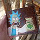 Заказать Мем Бумажник Rick and Morty.  Rick shmeckles. Crazy Leather Goods. Ярмарка Мастеров. . Кошельки Фото №3