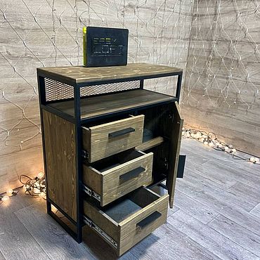 Комод из массива сосны с выдвижными ящиками. EasyLOFT - мебель лофт по вашим размерам. Мебель ручной работы - Ярмарка Мастеров Мебель ручной работы. Ярмарка Мастеров - ручная работа Комод из массива сосны с выдвижными ящиками. Handmade.