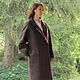 Chocolate-colored felted coat. Coats. STUDIO-FELT Katerina Alekseeva. My Livemaster. Фото №5