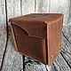 Декбокс из кожи для колоды МТГ, увеличенный. Карточные игры. Mammothleathercraft. Интернет-магазин Ярмарка Мастеров.  Фото №2
