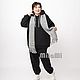 Art. .4665 sport Trousers on the cuff made of warm black footer with fleece, Pants, Kirov,  Фото №1