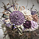 Brooch Nostalgia in purple color, Brooches, Moscow,  Фото №1