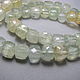 Prehnite faceted cube. Beads1. Elena (luxury-fittings). My Livemaster. Фото №5