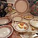 Vintage Dessert plates set with roses. Germany. Vintage plates. ANTIK. ART. ITALY. My Livemaster. Фото №4