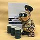 Border guard: damask with 3 glasses. Souvenirs by profession. Veselyj farfor. My Livemaster. Фото №4