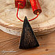Necklace made of wood 'Black and red geometry'. Necklace. BijouSiberia. My Livemaster. Фото №4