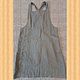 Винтаж: Vera Tucci платье-фартук из 100% льна Италия 52-54. Платья винтажные. Страсти по винтажу. Ярмарка Мастеров.  Фото №4