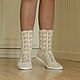 Summer boots 'Inna'. High Boots. KnittedBoots. Online shopping on My Livemaster.  Фото №2