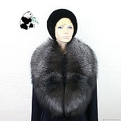 Аксессуары handmade. Livemaster - original item Chic collar made of silver Fox fur. Handmade.