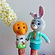 Order Finger theater knitted Bun. sunnytoys-gifts. Livemaster. . Puppet show Фото №3