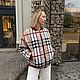 Бомбер из плащевой Burberry. Куртки. Ателье Анны Абрамовской. Интернет-магазин Ярмарка Мастеров.  Фото №2