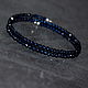 Sparkling Blue Natural Spinel Bracelet with Cut. Bead bracelet. naturalkavni. My Livemaster. Фото №6