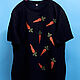 Order T-shirt cotton oversize carrot 2023 shiny carrot. Karina-bro. Livemaster. . T-shirts Фото №3