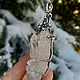 Silver pendant with rock crystal. Silver pendant. Pendant. uvelinna. My Livemaster. Фото №6