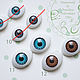 Eyes iris/fish realistic for dolls, toys 5, 6, 9, 14mm. Eyes and eyelashes. Prazukina_Dream. My Livemaster. Фото №5