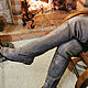 Botas sobre la rodilla: botas de piel de Pony gris. Knee-high boots. Febe-handmade. Ярмарка Мастеров.  Фото №6