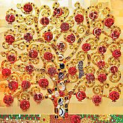 Картины и панно handmade. Livemaster - original item Picture Pomegranate Tree. Symbol of love, tree of life. Handmade.