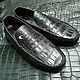 Men's moccasins made of genuine crocodile leather, handmade!, Moccasins, St. Petersburg,  Фото №1