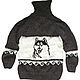 Woolen sweater 'Wolf', Sweaters, Moscow,  Фото №1