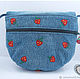 Order Bag for girls shoulder bag strawberry bag for phone. Denimhandmade.Olga. Livemaster. . Bags for children Фото №3