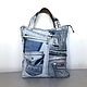 Shopper Bag Denim Dark Blue Shoulder Bag Casual. Shopper. Denimhandmade.Olga. Online shopping on My Livemaster.  Фото №2