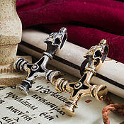 Украшения handmade. Livemaster - original item Wolf cross amulet. Viking Cross. Cross Of The Torah. bronze silver.. Handmade.